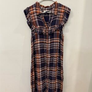 Plaid Sleeveless Dress